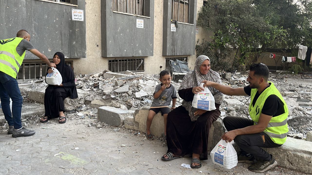 Emergency Food Aid Distribution in Gaza | Nazya Humanitarian Aid, Gaza, Palestine