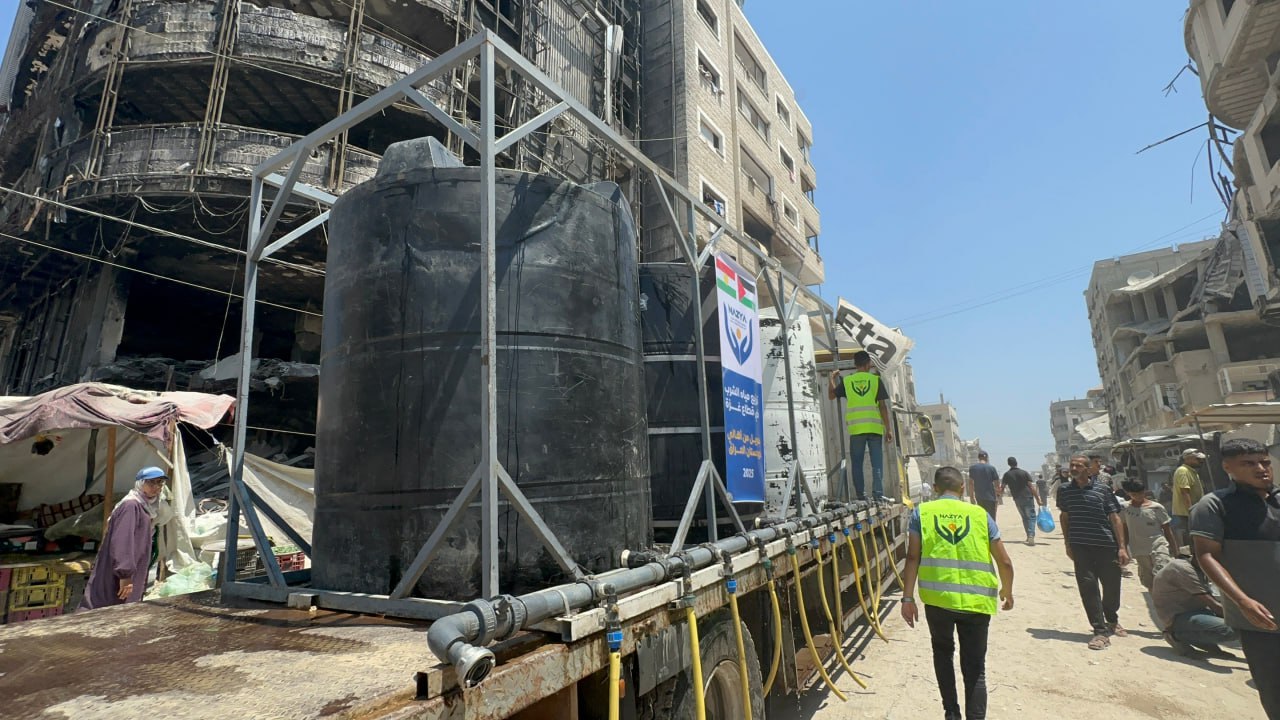 Clean Drinking Water Relief in Gaza | Nazya Humanitarian Aid, Gaza, Palestine