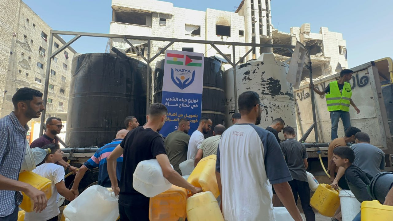 Clean Drinking Water Relief in Gaza | Nazya Humanitarian Aid, Gaza, Palestine