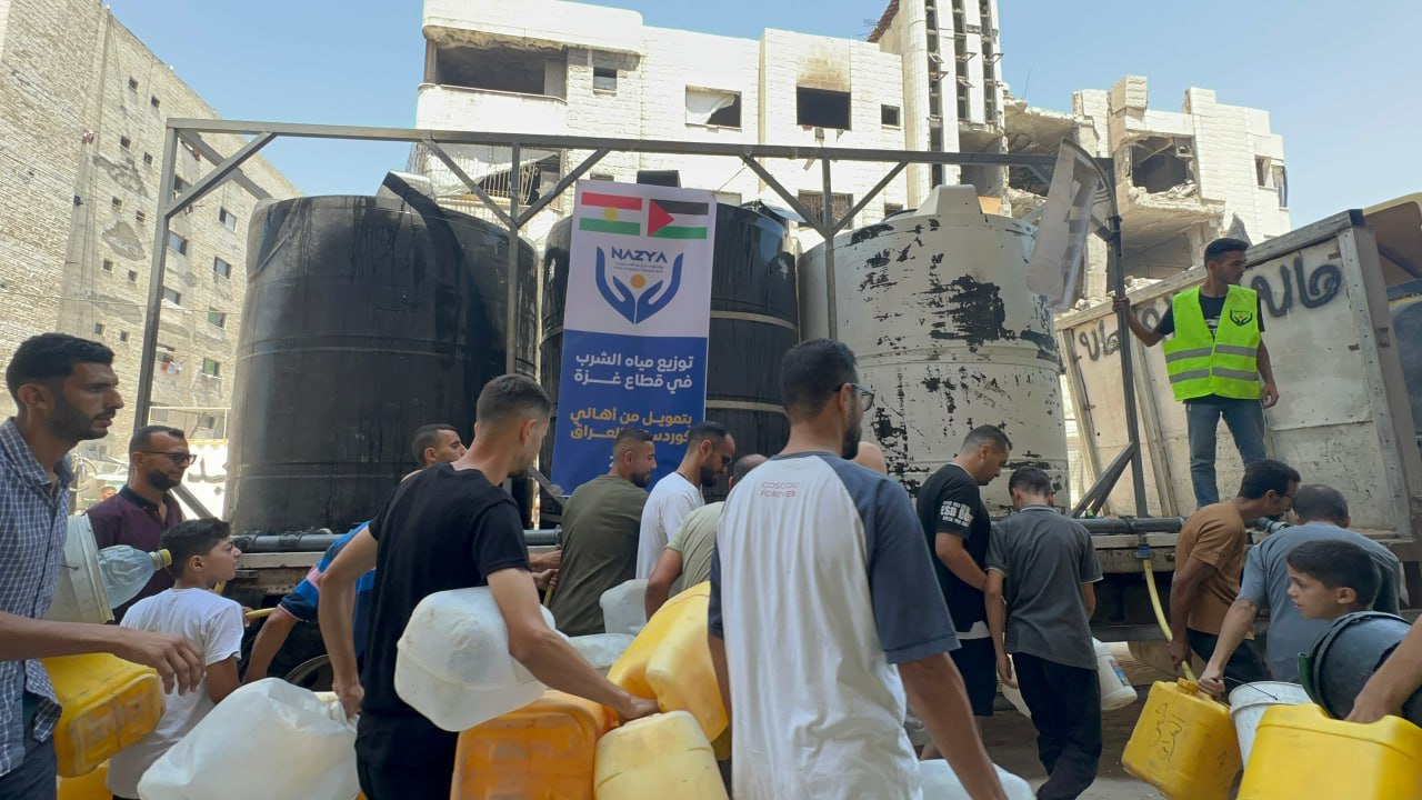 Clean Drinking Water Relief in Gaza | Nazya Humanitarian Aid, Gaza, Palestine