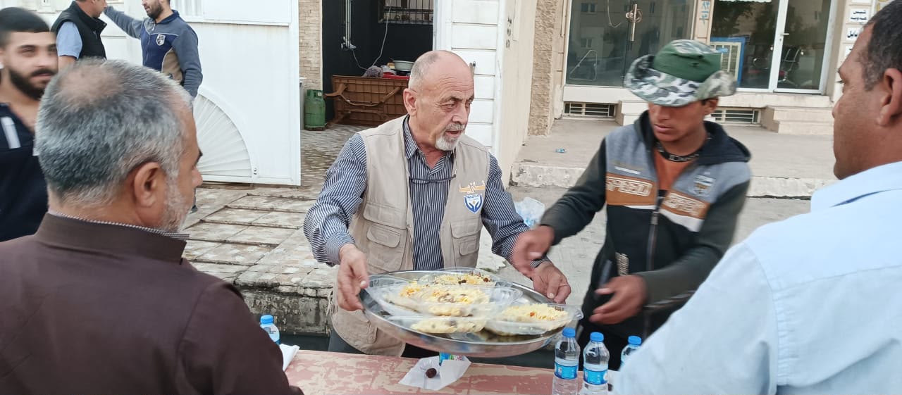 Nazya Organization providing hot iftar meals to fasting families during Ramadhan in Kurdistan Region Iraq