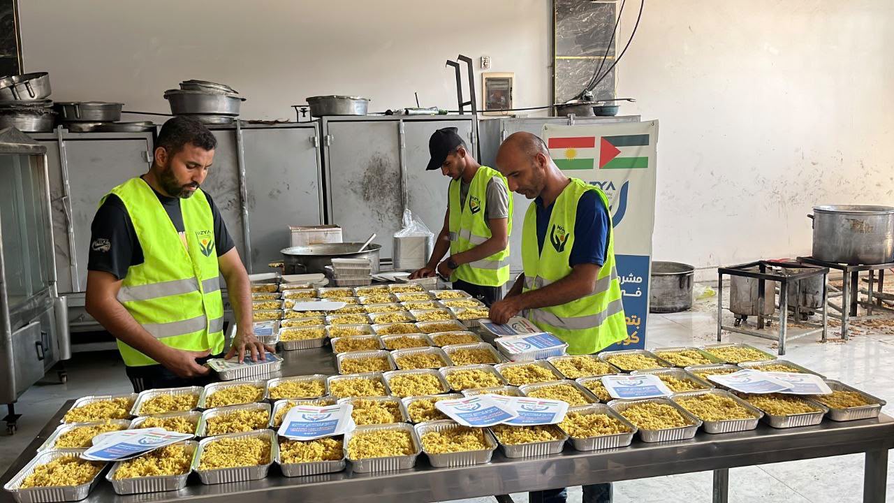 Nazya Humanitarian Aid food aid distribution for Palestinian families | delivering groceries, bread and essential food supplies to people in need in Palestine