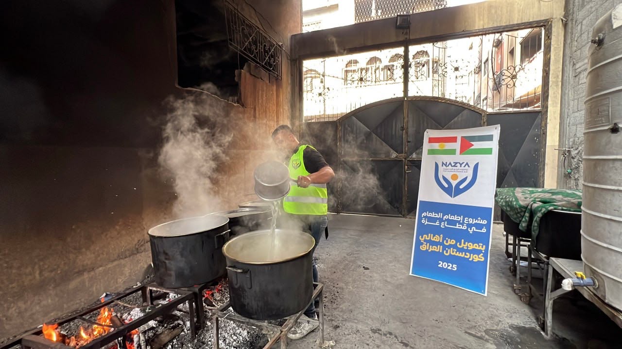 Nazya Humanitarian Aid food aid distribution for Palestinian families | delivering groceries, bread and essential food supplies to people in need in Palestine